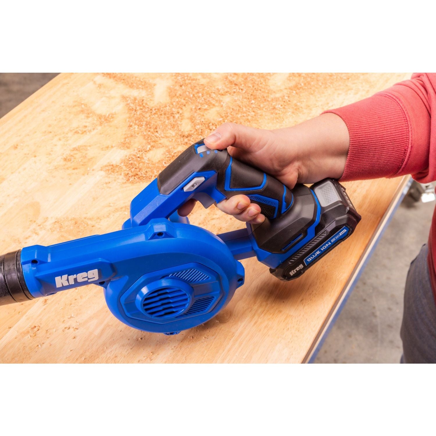 Kreg KPTCB100B 20V Ionic Drive Shop Blower, Tool Only