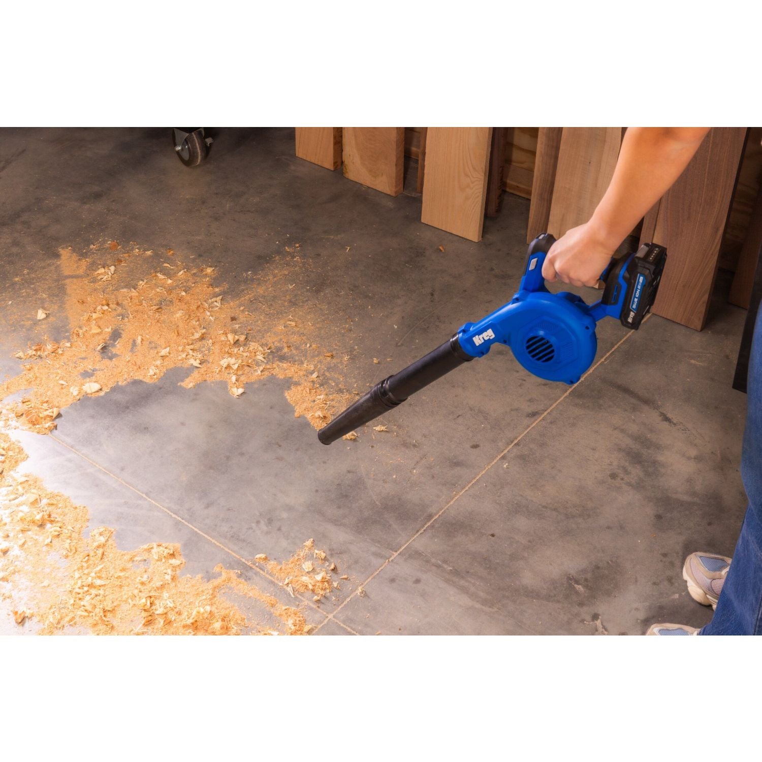 Kreg KPTCB100B 20V Ionic Drive Shop Blower, Tool Only