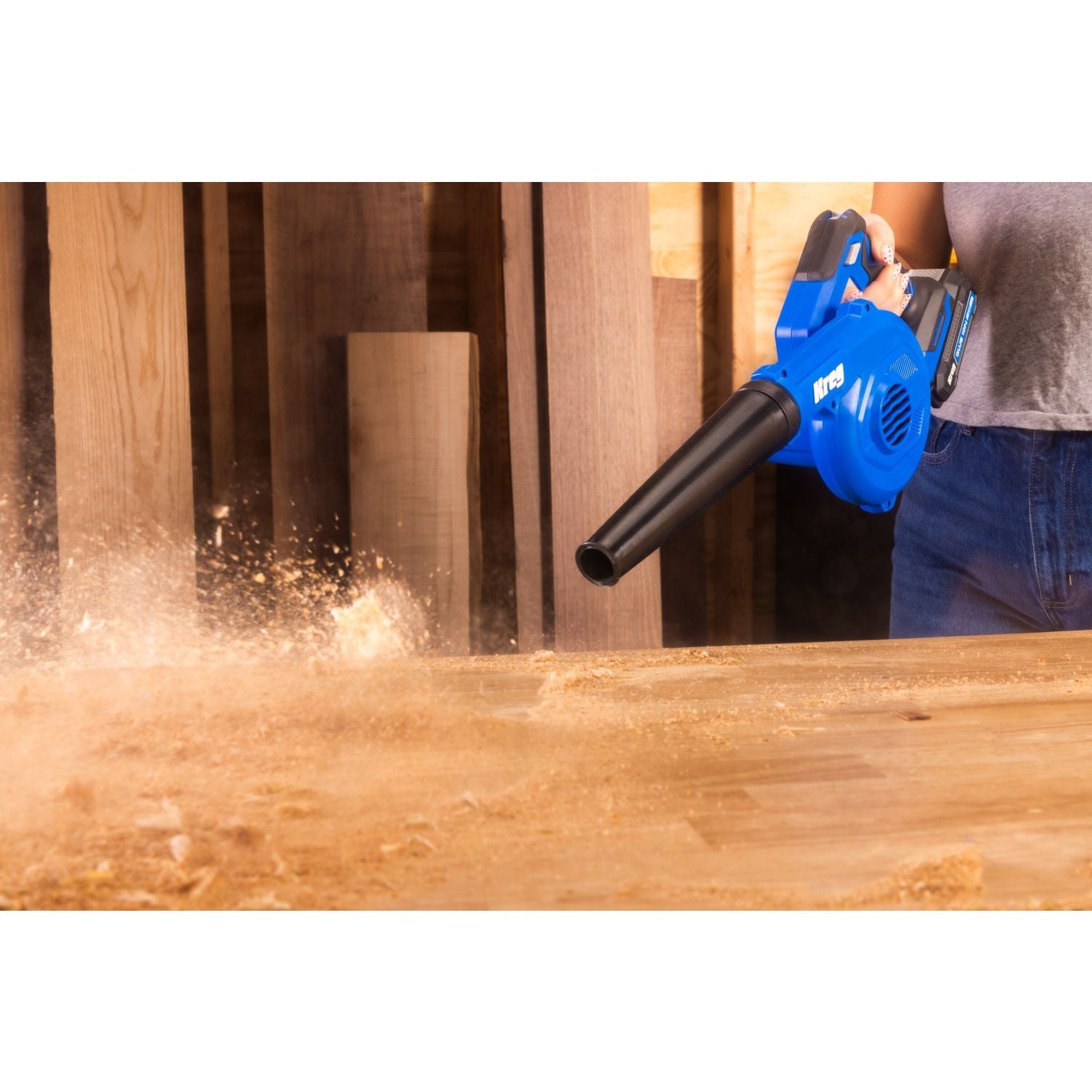 Kreg KPTCB100B 20V Ionic Drive Shop Blower, Tool Only