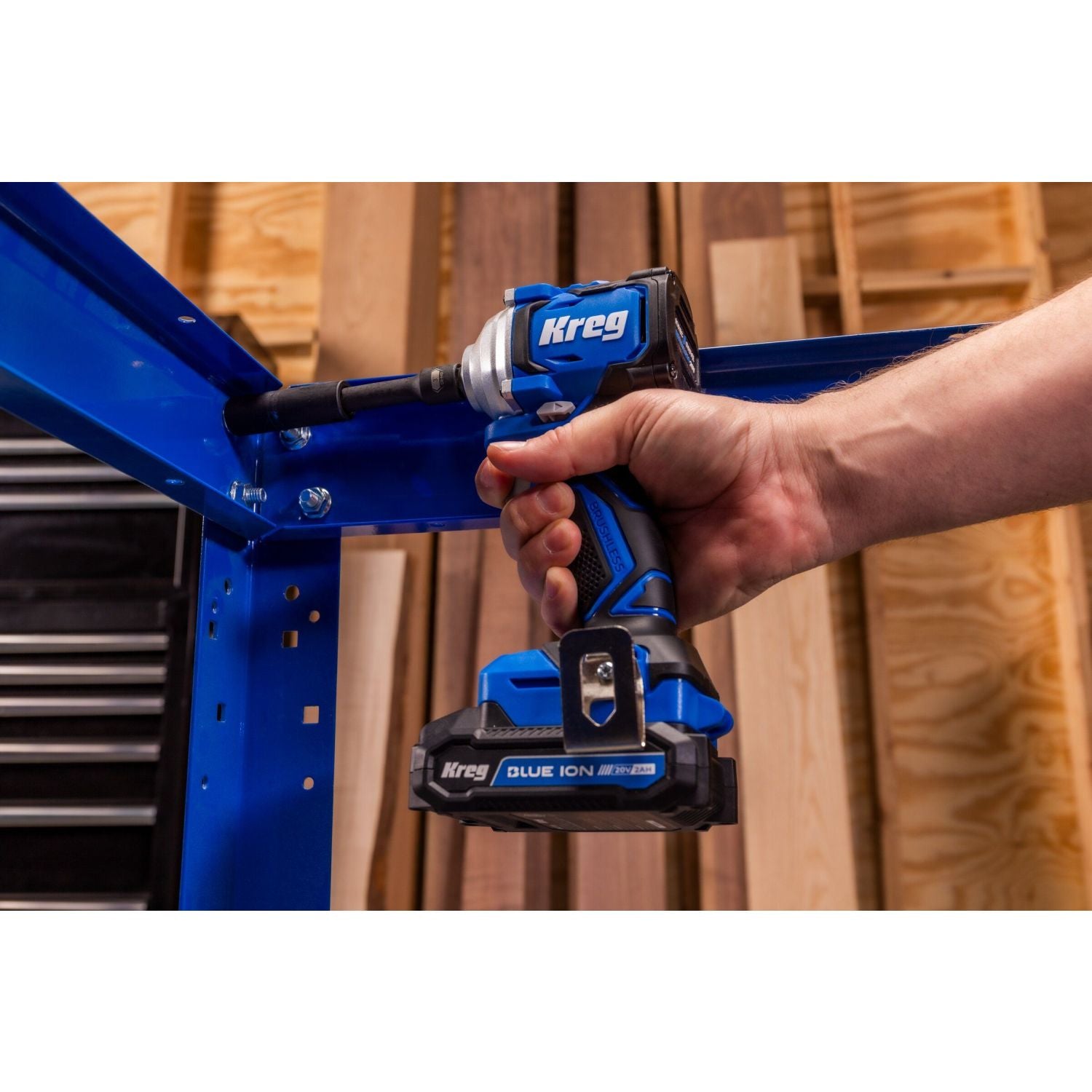 Kreg KPTCWR375B 20V Ionic Drive 3/8” Compact Impact Wrench, Tool Only