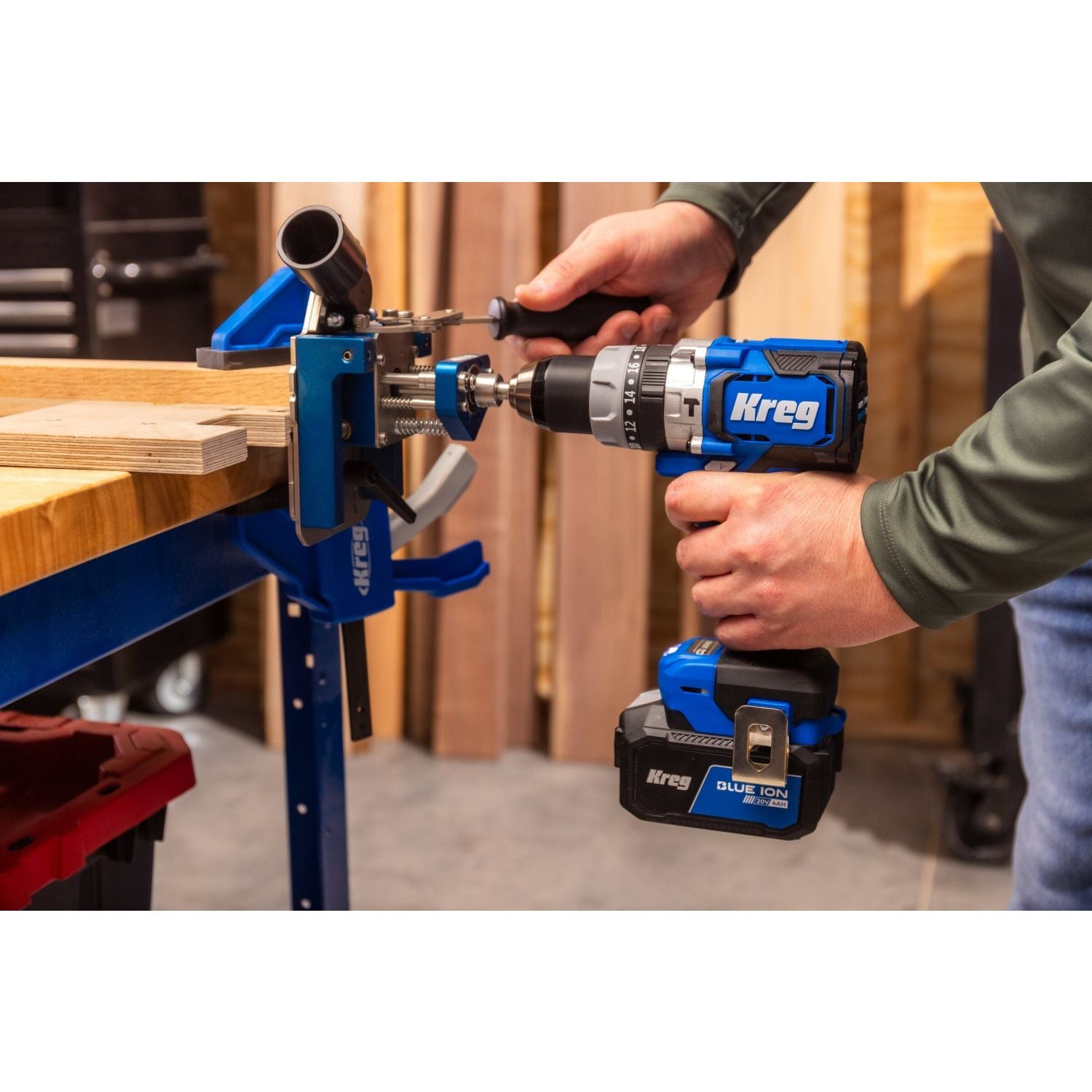 Kreg KPTHD050B 20V Ionic Drive 1/2-in. High Speed Hammer Drill, Tool Only