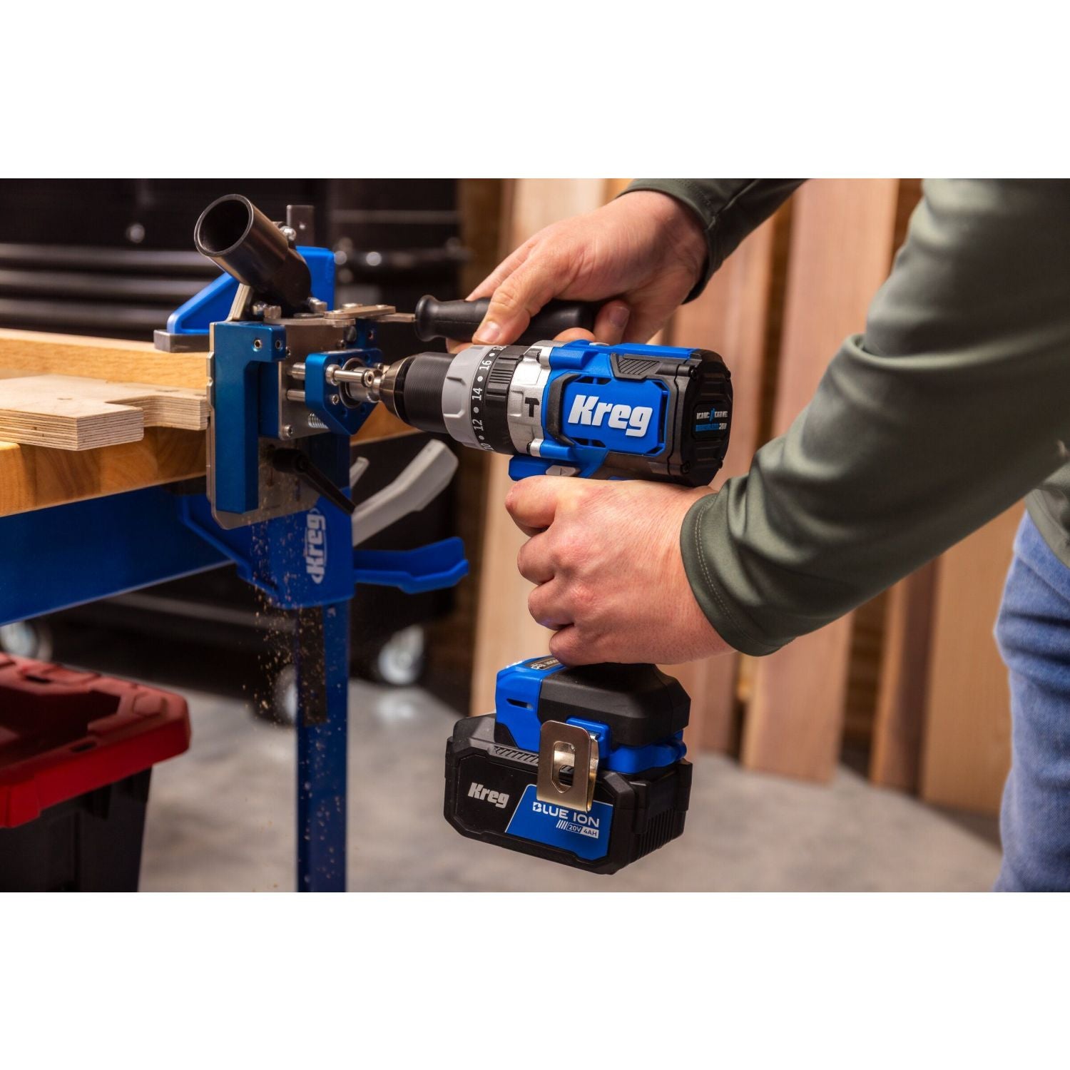 Kreg KPTHD050B 20V Ionic Drive 1/2-in. High Speed Hammer Drill, Tool Only