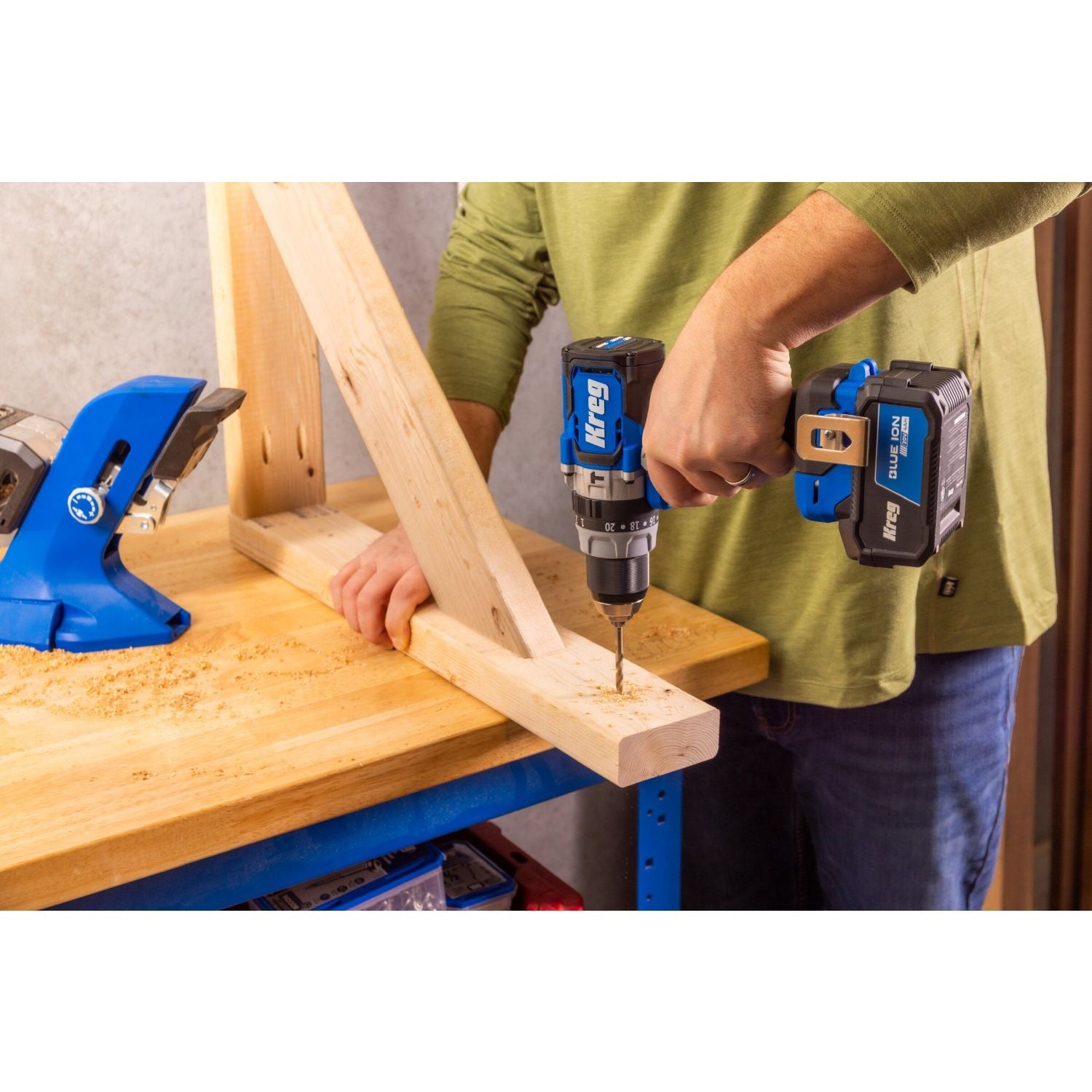 Kreg KPTHD050B 20V Ionic Drive 1/2-in. High Speed Hammer Drill, Tool Only