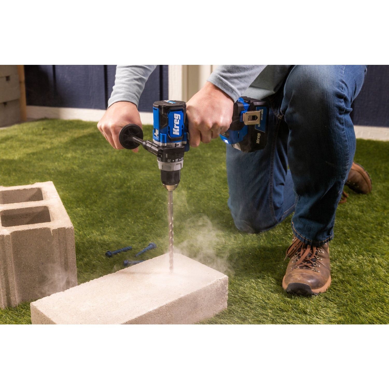Kreg KPTHD050B 20V Ionic Drive 1/2-in. High Speed Hammer Drill, Tool Only