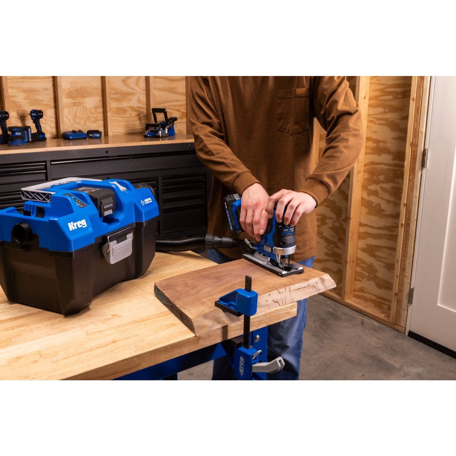 Kreg KPTWDV026B 20V Ionic Drive Wet/Dry HEPA Vac, Tool Only