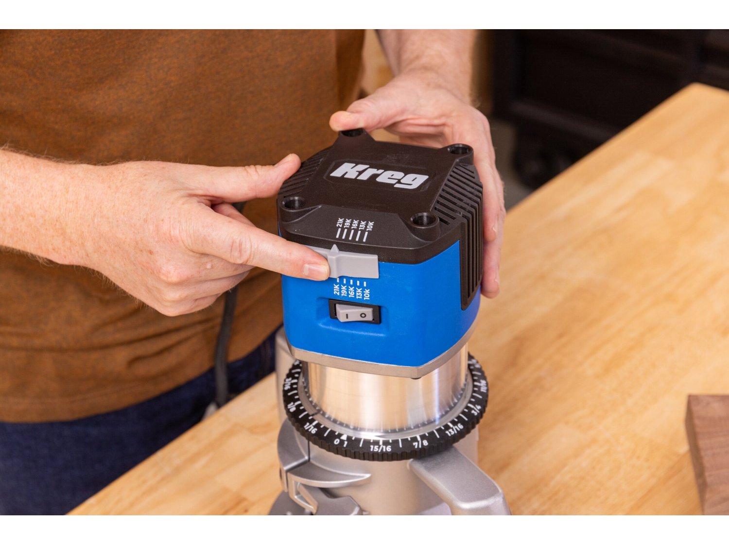 Kreg 3-1/4 HP SureSpeed Fixed-Base Router (PRSPR325)