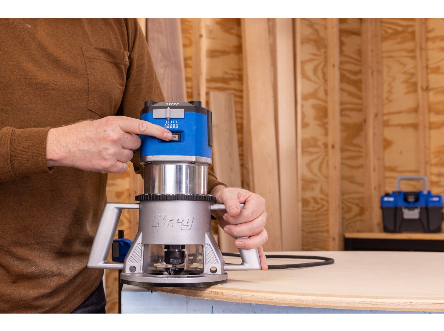 Kreg 3-1/4 HP SureSpeed Fixed-Base Router (PRSPR325)