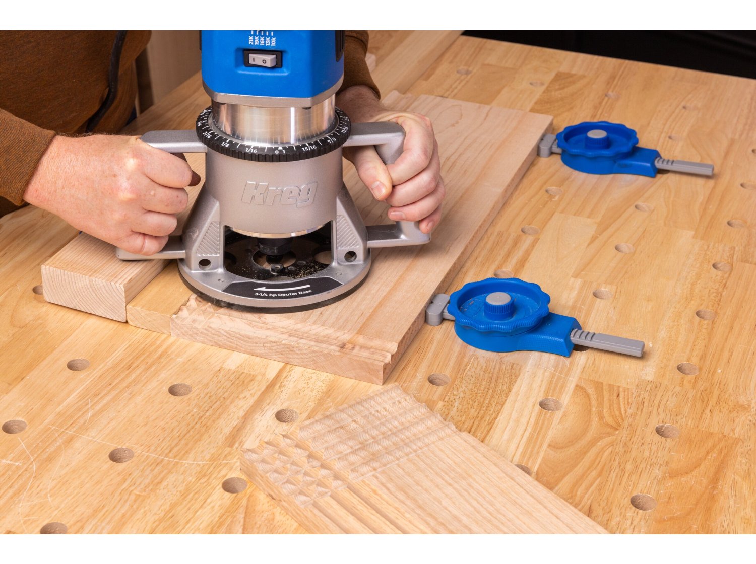 Kreg 3-1/4 HP SureSpeed Fixed-Base Router (PRSPR325)