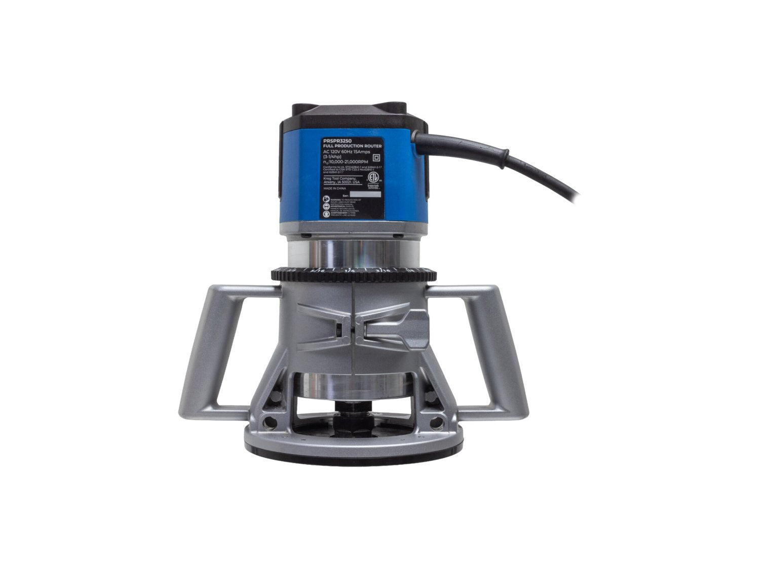 Kreg 3-1/4 HP SureSpeed Fixed-Base Router (PRSPR325)