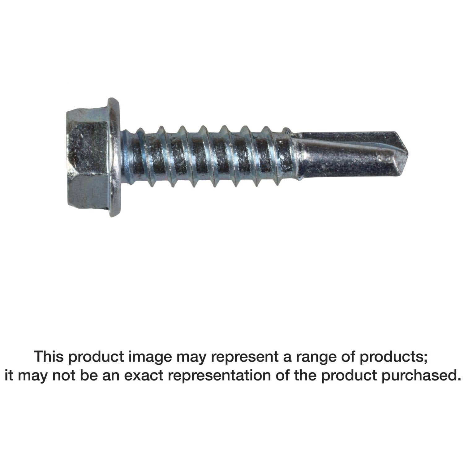 Simpson Strong-Tie X1S1214 Strong-Drive Self-Drilling X Metal Screw (Collated),  #12 x 1-in. 5/16 Hex, Clear Zinc, 1500-Pack
