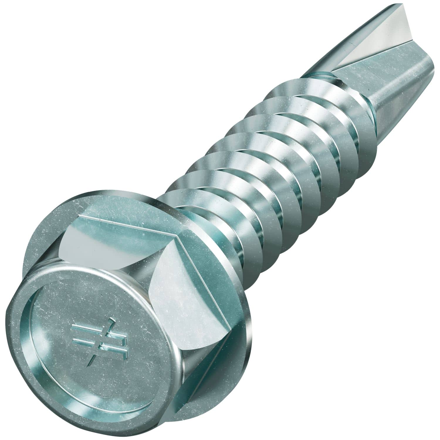 Simpson Strong-Tie X1S1214 Strong-Drive Self-Drilling X Metal Screw (Collated),  #12 x 1-in. 5/16 Hex, Clear Zinc, 1500-Pack
