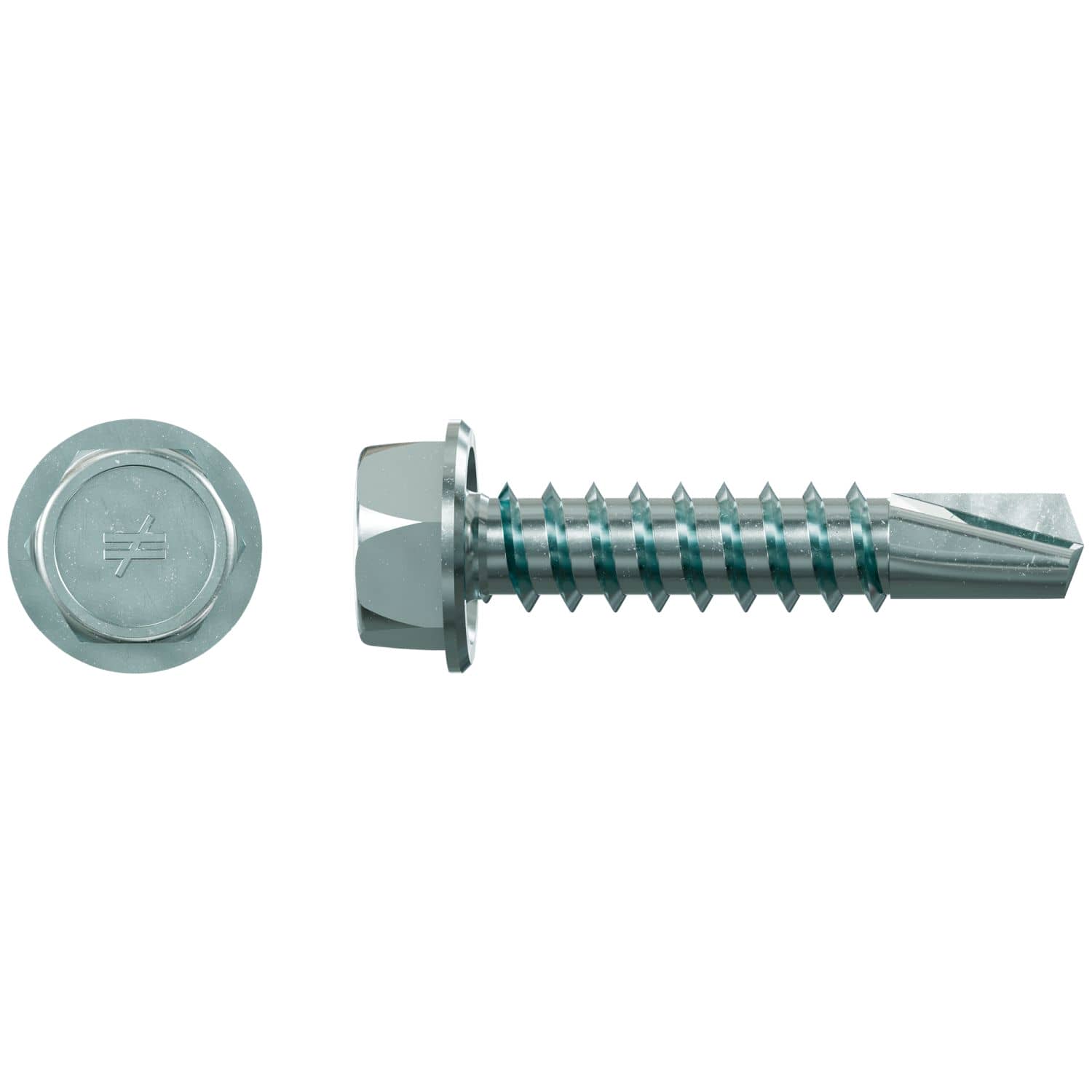 Simpson Strong-Tie X1S1214 Strong-Drive Self-Drilling X Metal Screw (Collated),  #12 x 1-in. 5/16 Hex, Clear Zinc, 1500-Pack