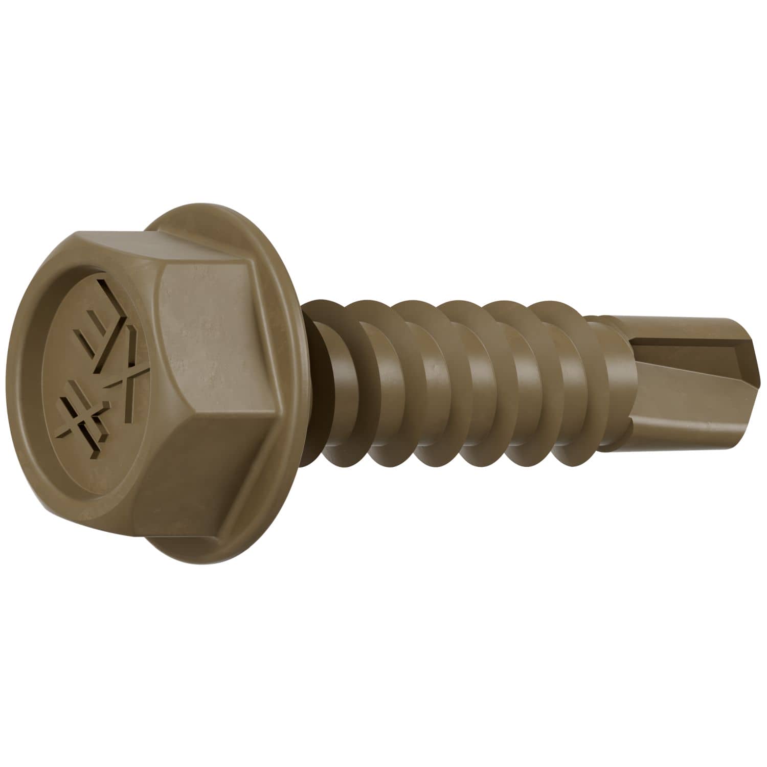 Simpson Strong-Tie XEQ34B1016C Strong-Drive XE EXTERIOR STRUCTURAL METAL Screw,  #10 x 3/4-in. 5/16 Hex, 100-Pack