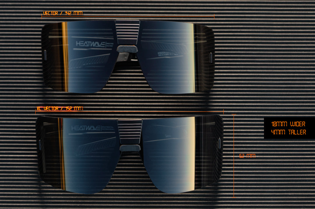 Heat Wave XL Vector Black Z87+ Sunglasses