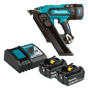 Makita XNB07Z 18V LXT Cordless 30-Degree Clipped Head 3-1/2-in. Framing Nailer w/ (2) 4.0Ah Battery and Charger