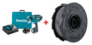 Makita XRT02TK Deep Capacity Rebar Tying Tool Kit with 191L22-4 Steel Tie Wire 50-Pack