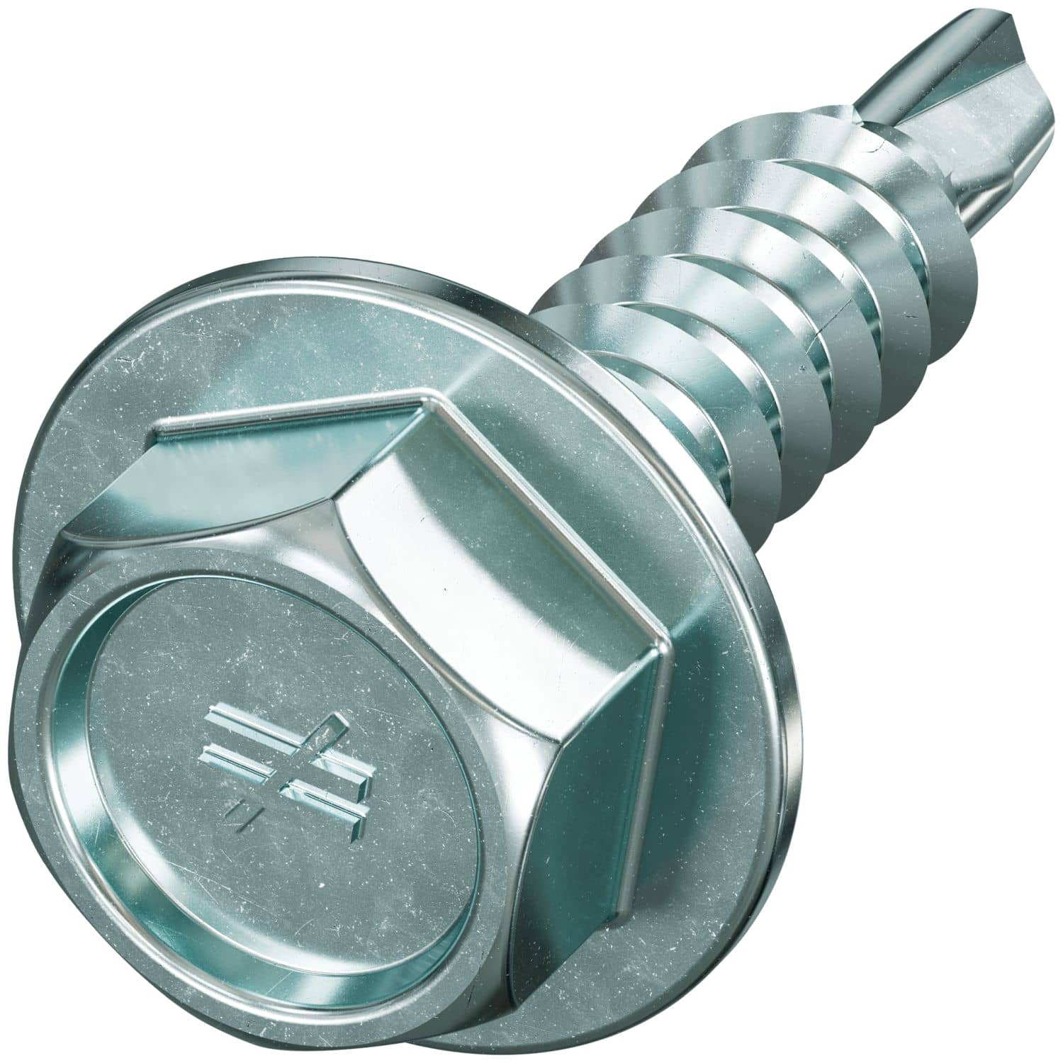Simpson Strong-Tie XU34S1016 Strong-Drive Self-Drilling X Metal Screw (Collated),  #10 x 3/4-in. 5/16 Hex, Clear Zinc, 1500-Pack