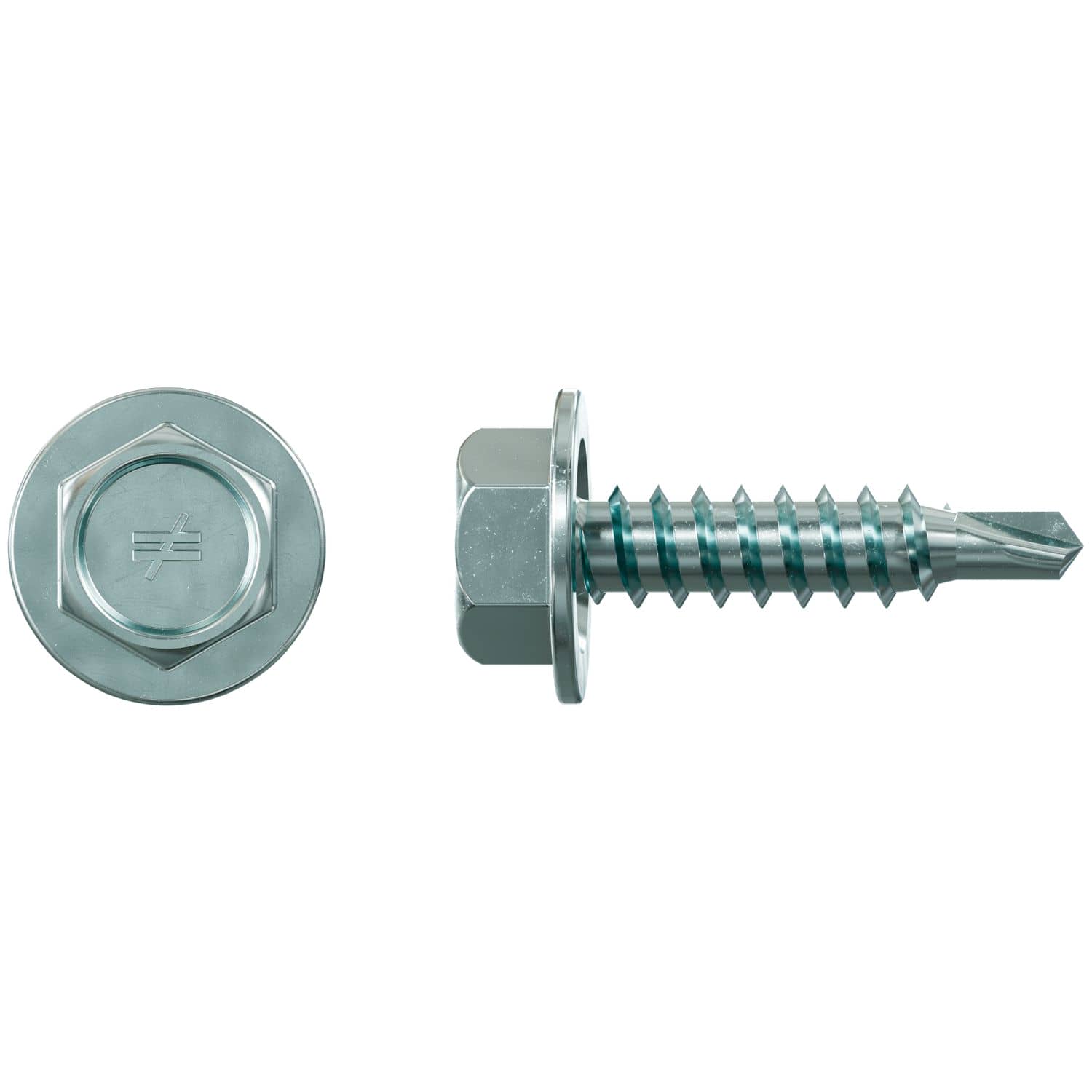 Simpson Strong-Tie XU34S1016 Strong-Drive Self-Drilling X Metal Screw (Collated),  #10 x 3/4-in. 5/16 Hex, Clear Zinc, 1500-Pack