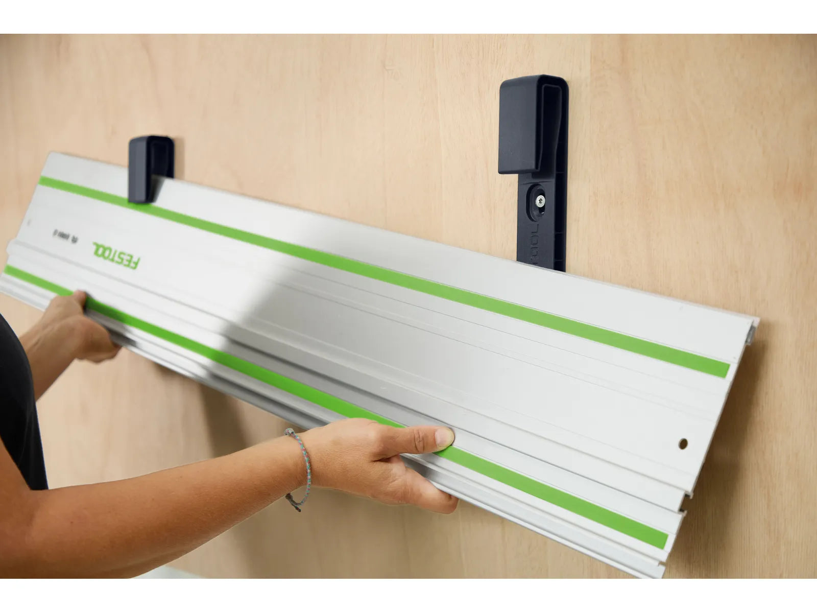 Festool Wall Mount Hangers for Guide Rail Track Storage, HA-FS/2, 2-Pack (578938)
