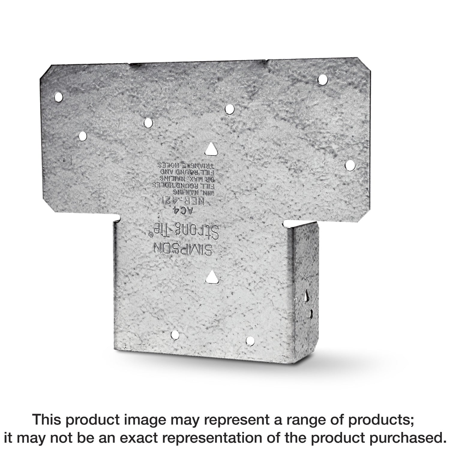 Simpson Strong-Tie AC4Z AC ZMAX Galvanized Adjustable Post Cap for 4x