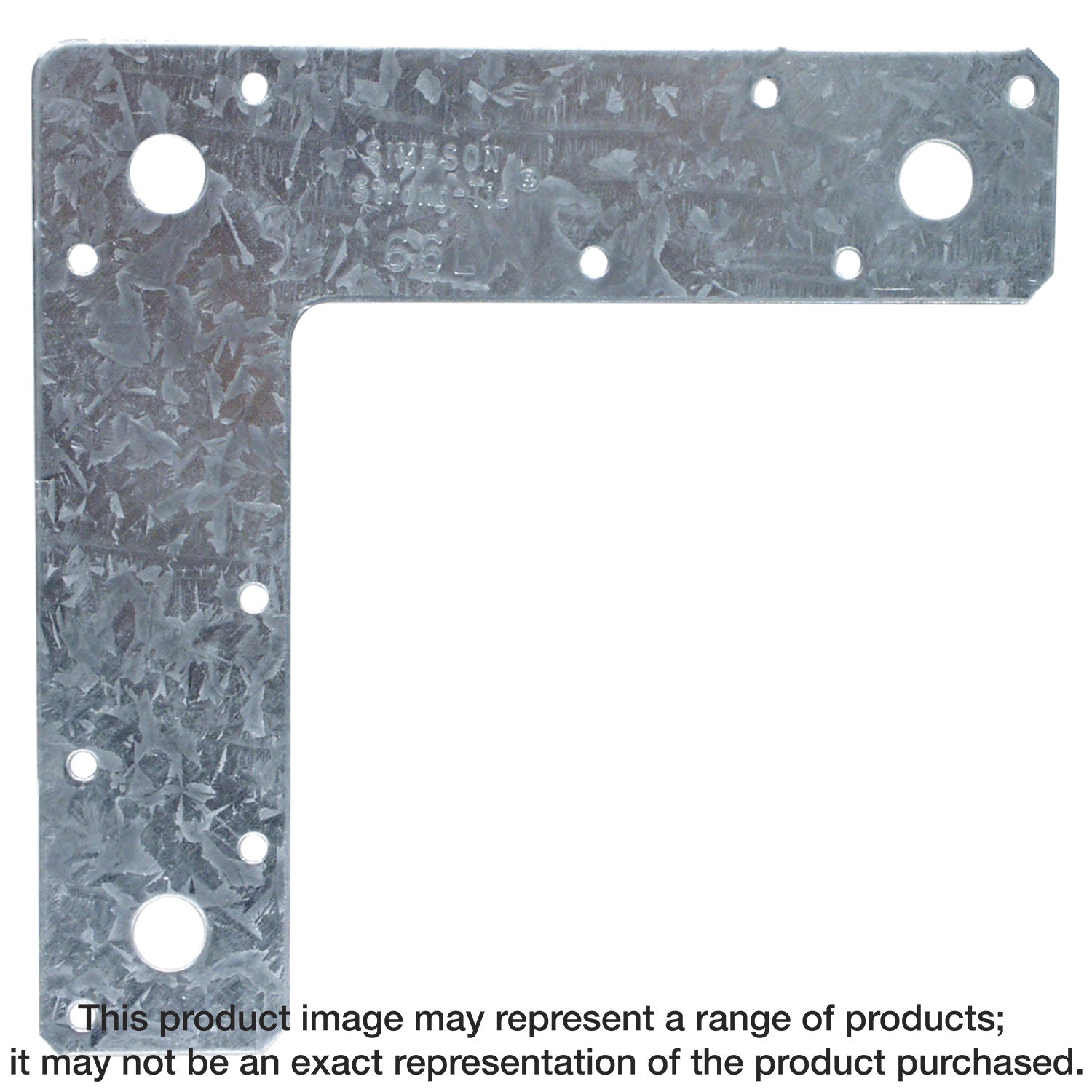 Simpson Strong-Tie 66L 6-in. x 6-in. 14-Gauge Galvanized L Strap