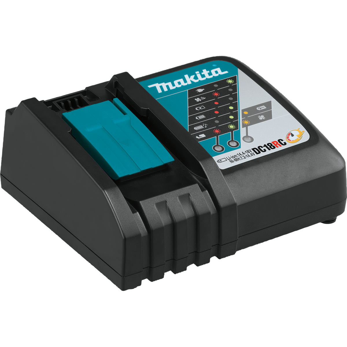 Makita DC18RC 18V LXT Rapid Optimum Charger included in the BL1850BDC2X1 starter pack