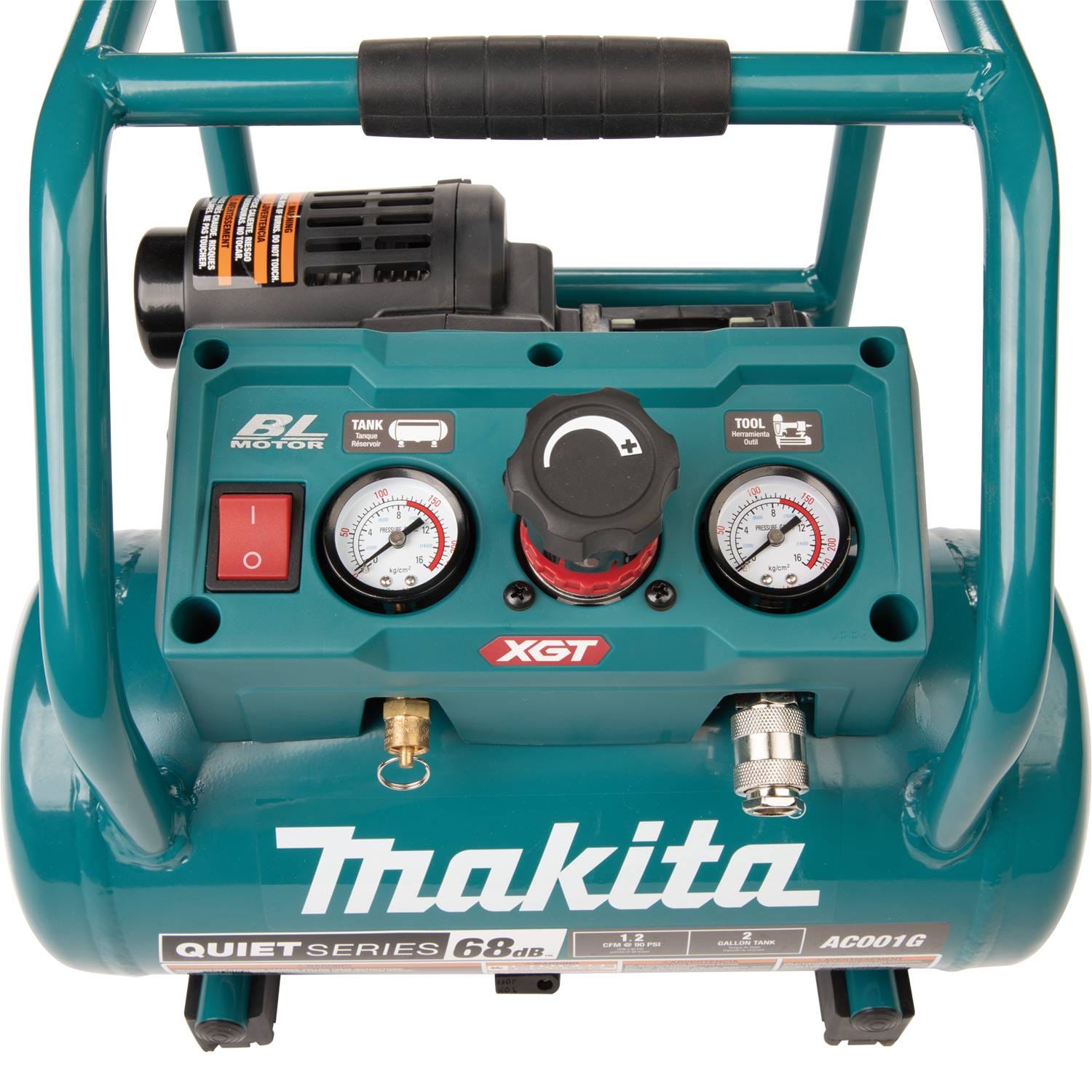 Makita AC001GZ 40V max XGT Brushless Cordless 2 Gallon Quiet Series Compressor, Tool Only