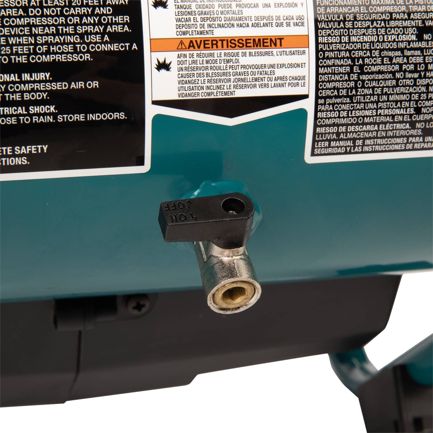 Makita AC001GZ 40V max XGT Brushless Cordless 2 Gallon Quiet Series Compressor, Tool Only