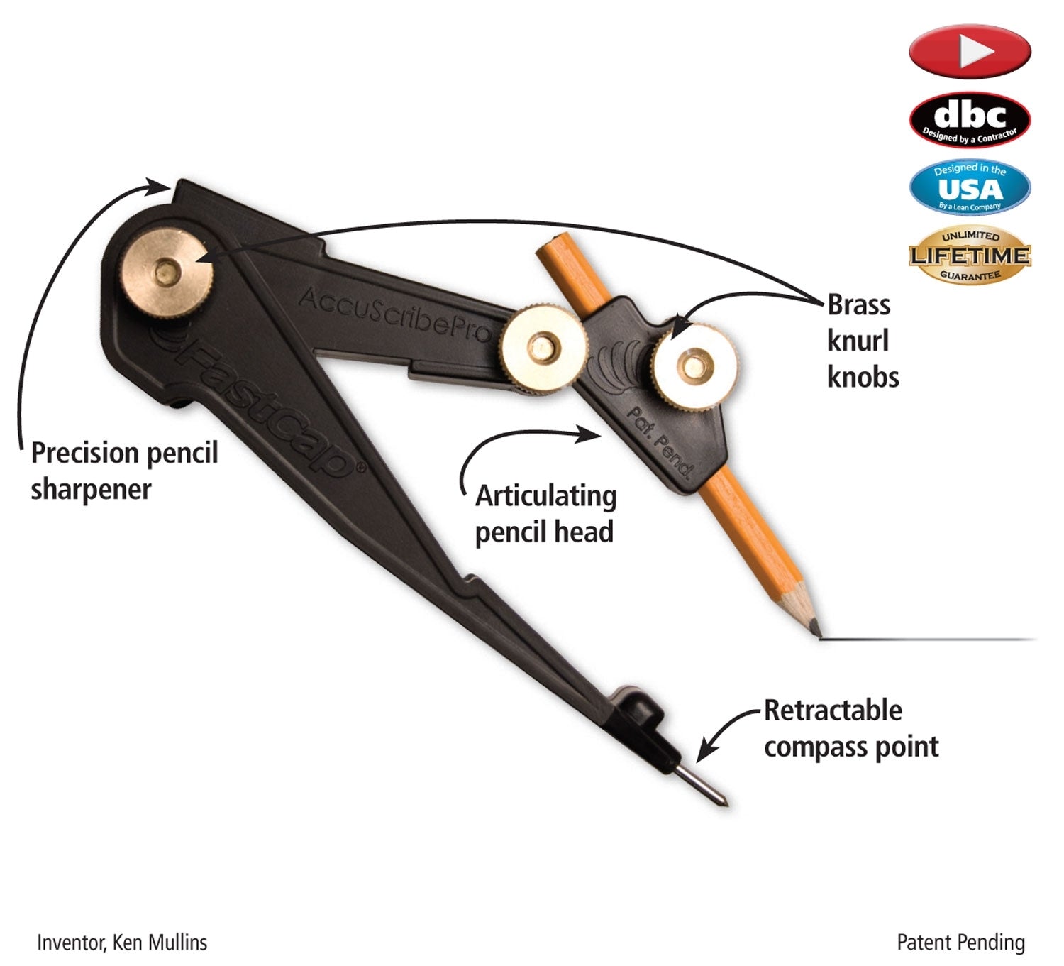 Fastcap Accuscribe Pro Accuscribe Professional Scribe & Compass