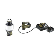 Makita Outdoor Adventure 18V LXT Bluetooth Radio, L.E.D. Lantern, Inflator, and Battery and Charger Kit