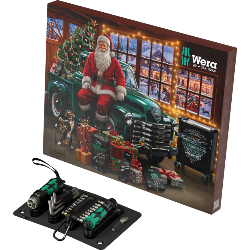 Wera Tool 24-Piece 2026 Holiday Advent Calendar Tool Set