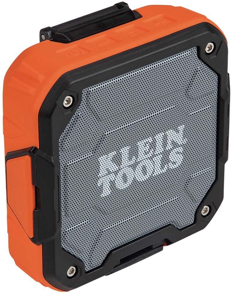Klein AEPJS2 Bluetooth Speaker, Wireless Portable Jobsite Speaker Plays Audio and Answers Calls Hands Free, with Magnetic Strap