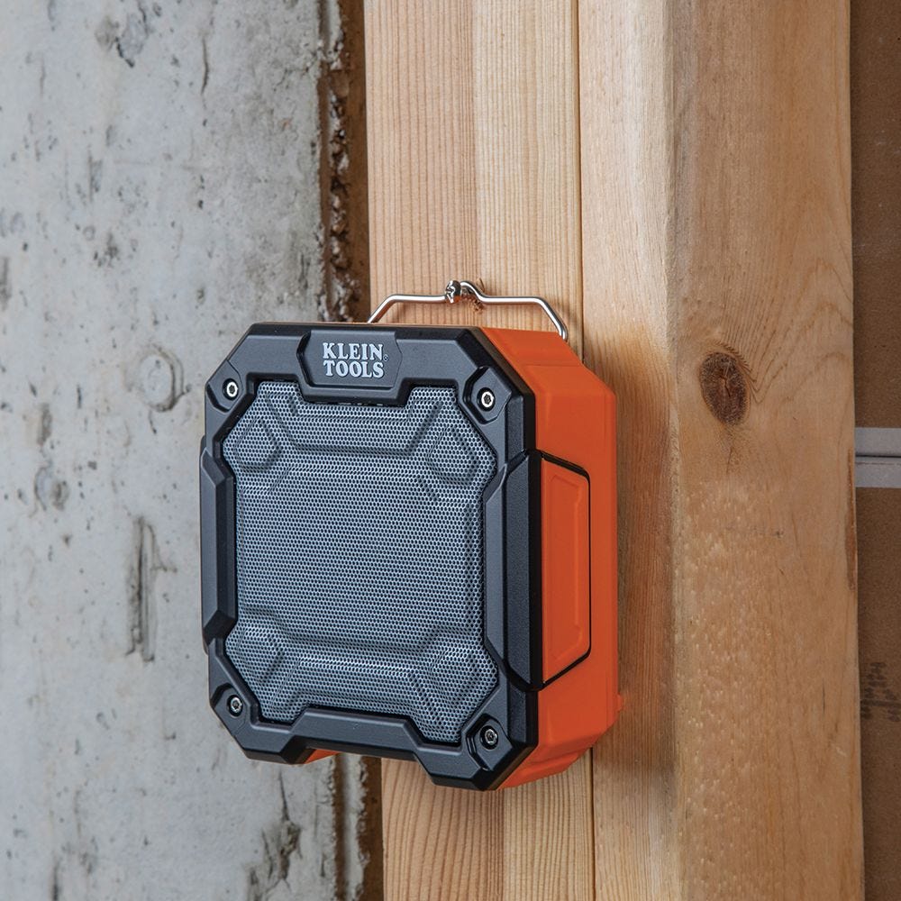 Klein AEPJS3 Portable Bluetooth Jobsite Speaker with Magnet and Hook