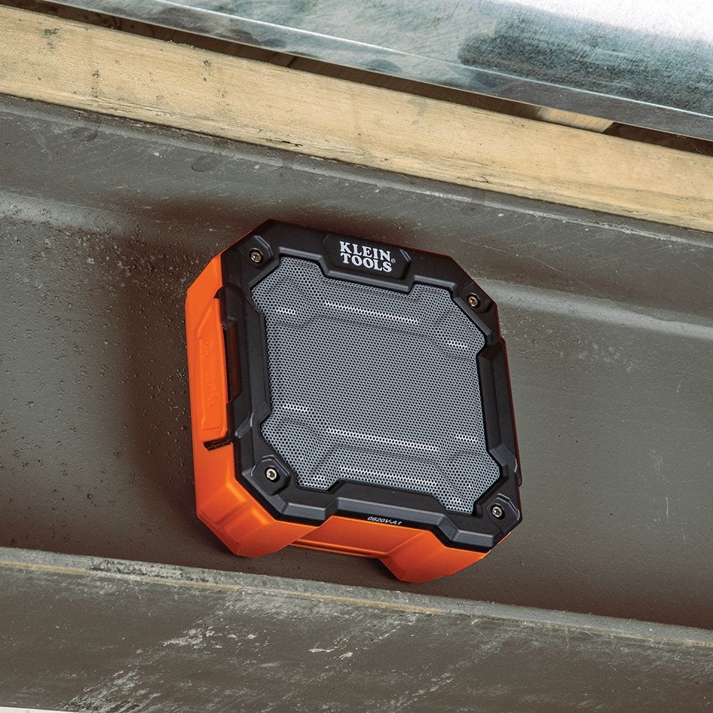 Klein AEPJS3 Portable Bluetooth Jobsite Speaker with Magnet and Hook