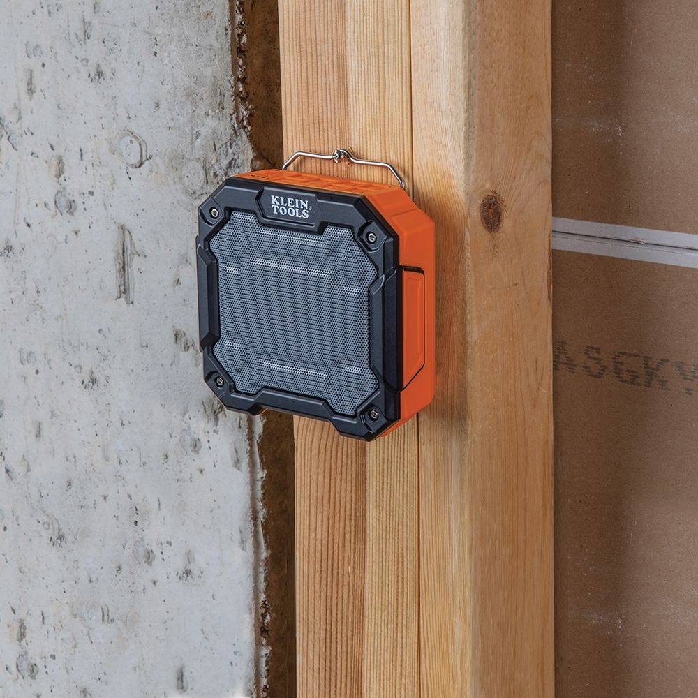 Klein AEPJS3 Portable Bluetooth Jobsite Speaker with Magnet and Hook