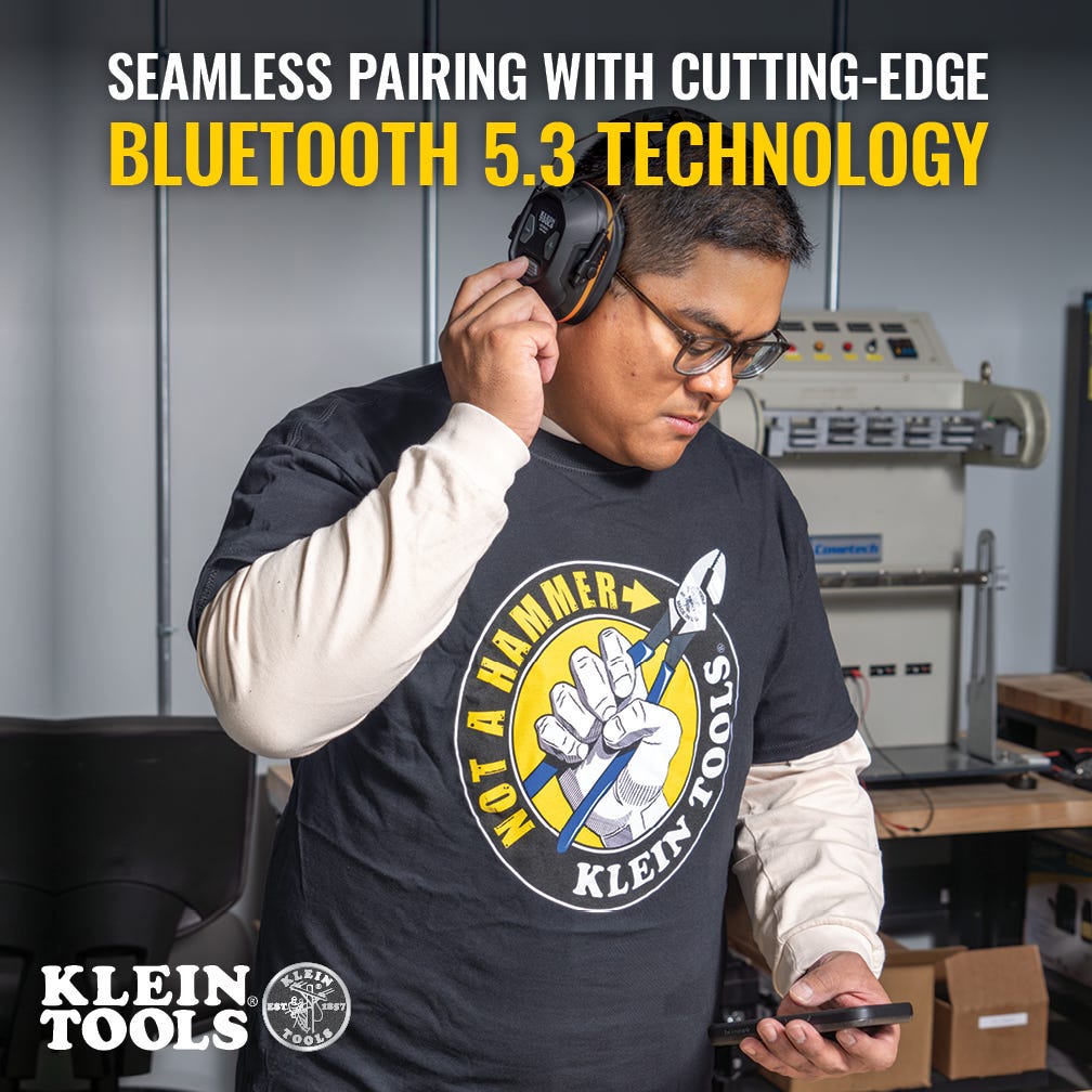 Klein Tools AESEM1 Bluetooth Earmuffs