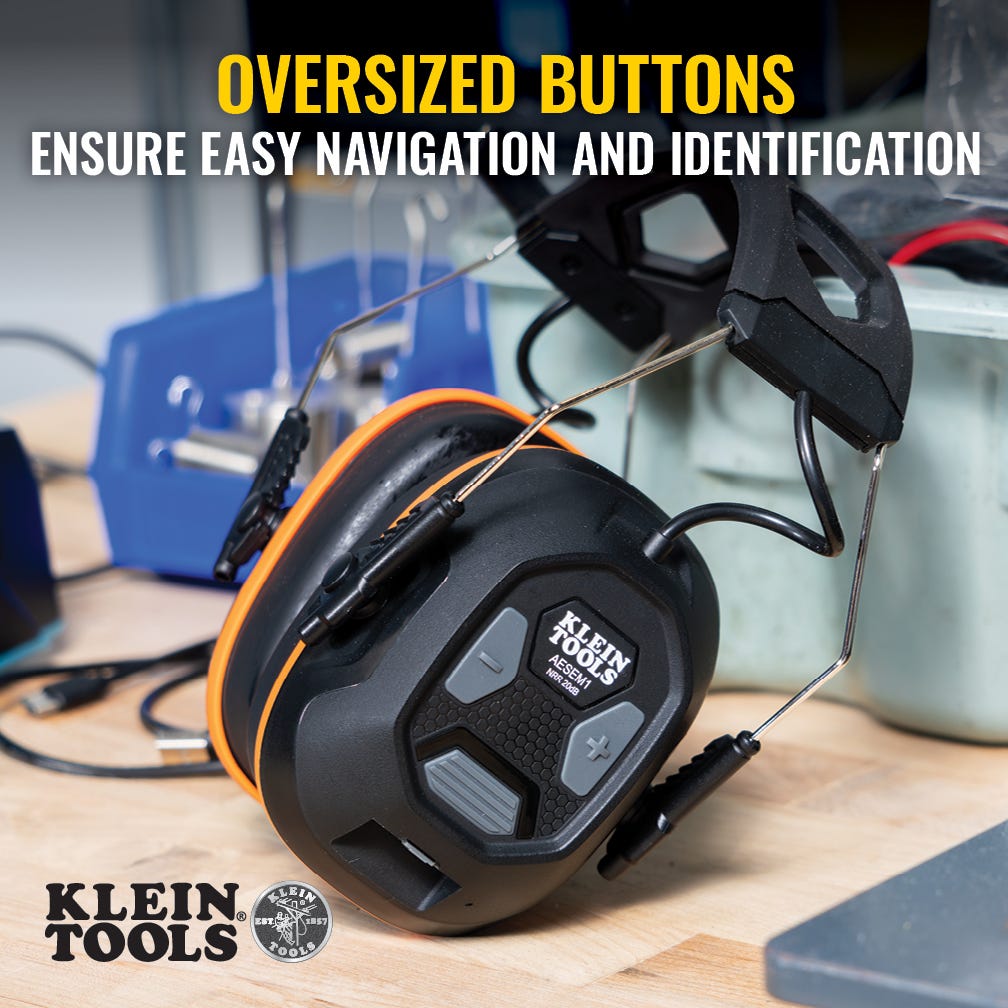 Klein Tools AESEM1 Bluetooth Earmuffs