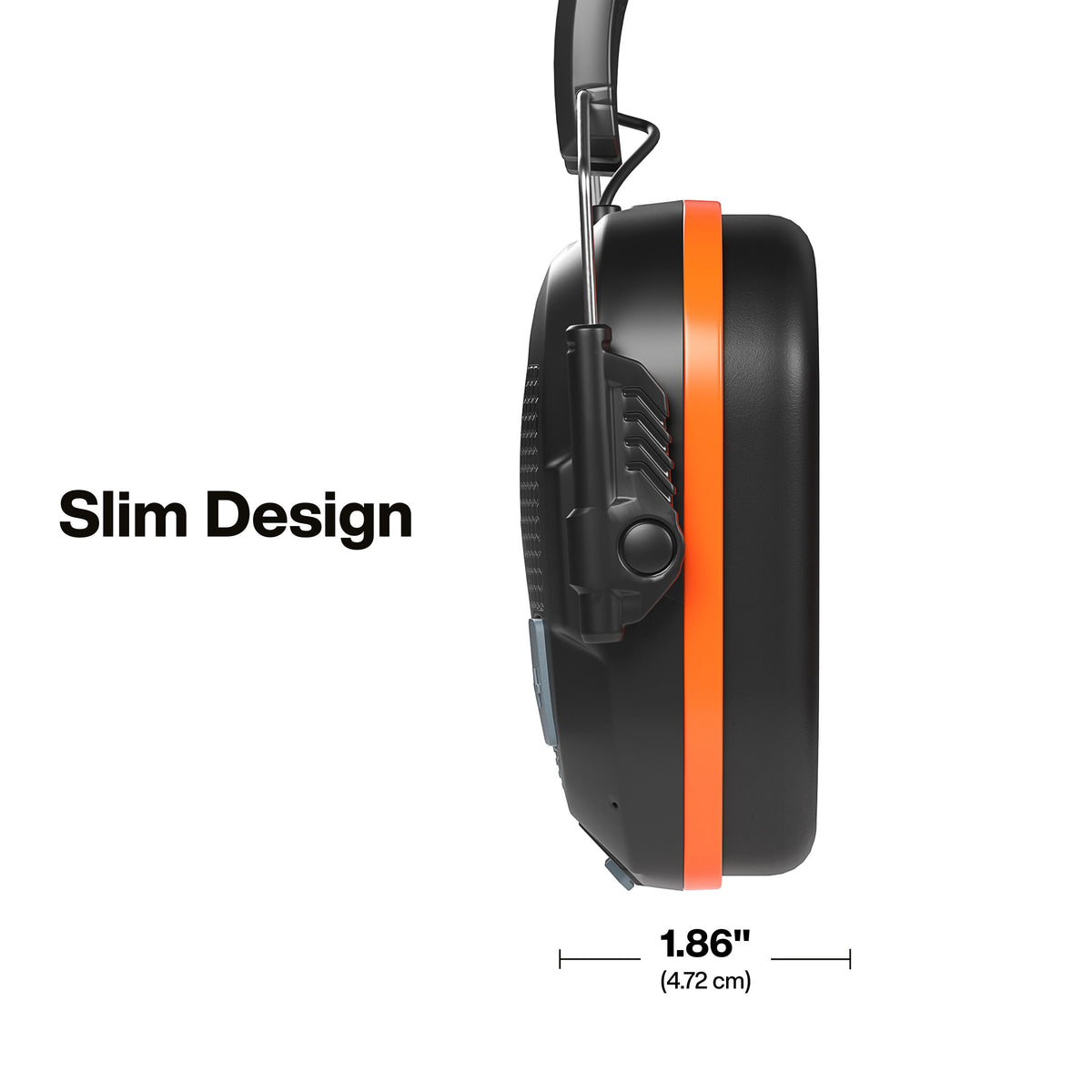 Klein Tools AESEM2 slim earmuffs with 23 dB noise reduction rating
