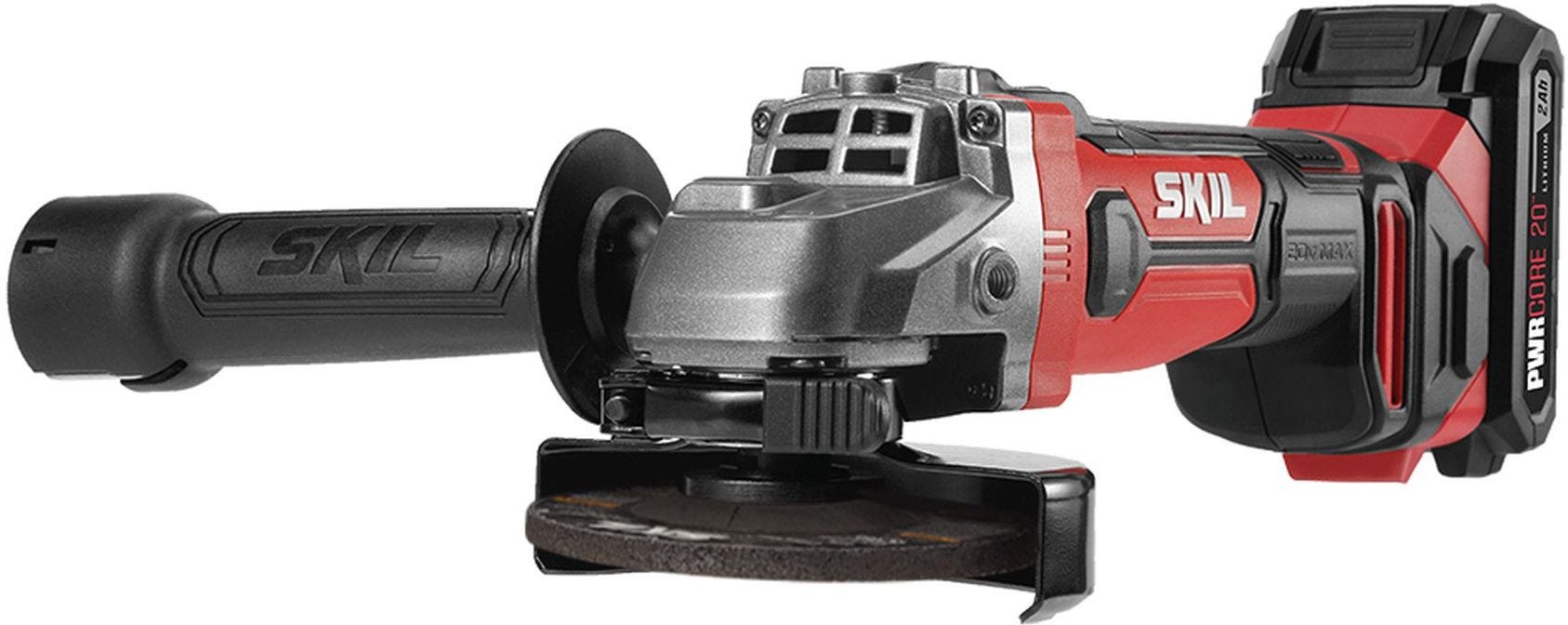 SKIL AG290202 PWR CORE 20 20V 4-1/2'' Angle Grinder Kit with PWRCore 20 Lithium Battery