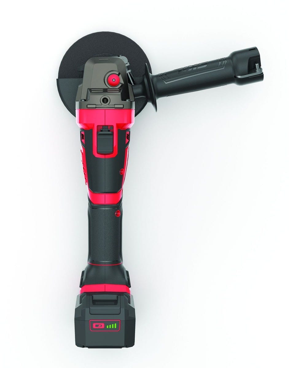 SKIL AG2907-1A PWRCore 20 Brushless 20V 4-1/2" Angle Grinder Kit with 5.0Ah Battery and PWR JUMP Charger