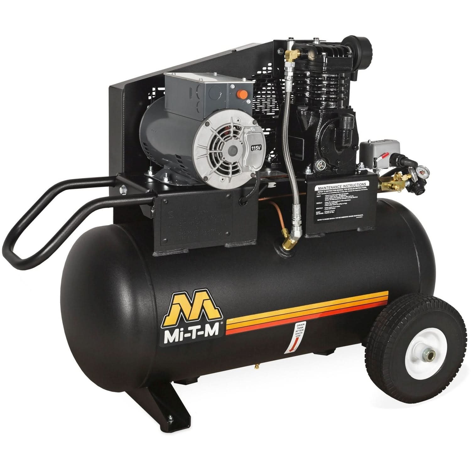 Mi-T-M AM1-PE02-20M 20-Gallon Single Stage Gasoline Air Compressor