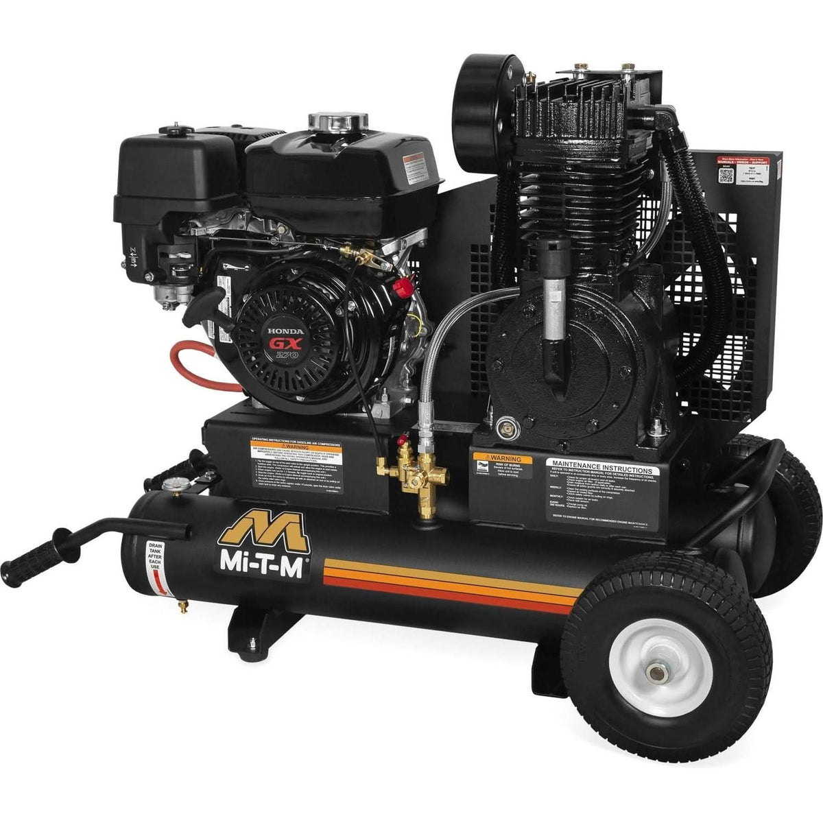 Mi-T-M AM2-PH09-08M 8-Gallon Two Stage Gasoline Air Compressor