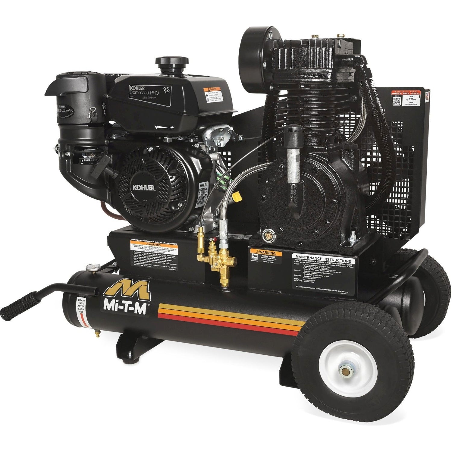 Mi-T-M AM2-PK95-08M 8-Gallon Two Stage Gasoline Air Compressor