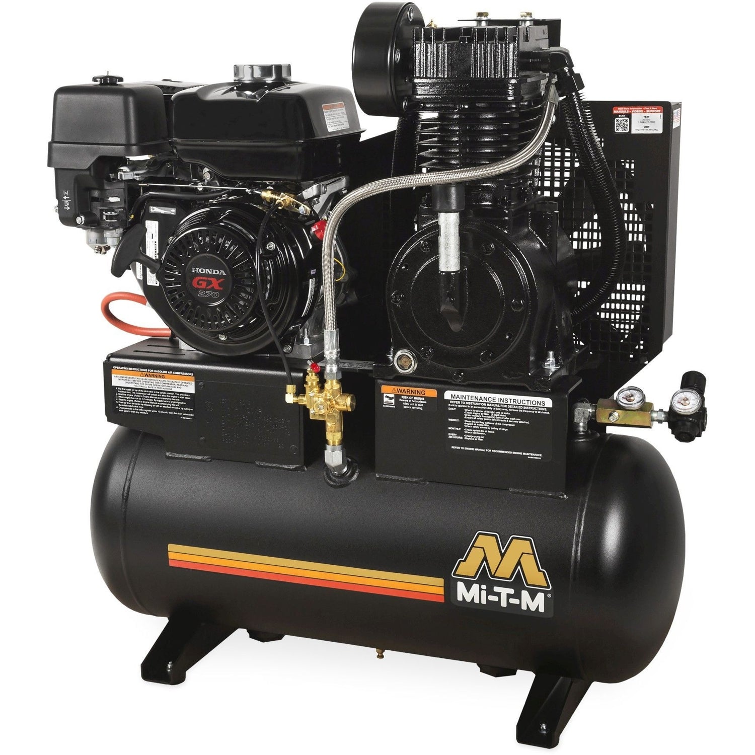 Mi-T-M AM2-SH09-20M 20-Gallon Two Stage Gasoline Air Compressor
