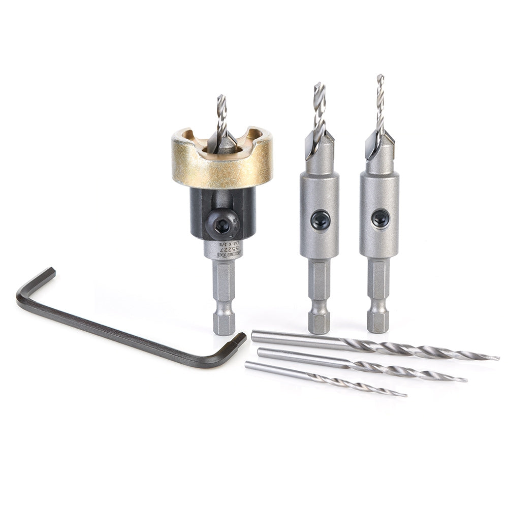 Amana Tools AMS-628 6-Piece Carbide Tipped Countersink Set