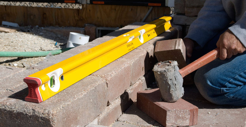 Stabila Type R 300 R-Beam level in use on a jobsite