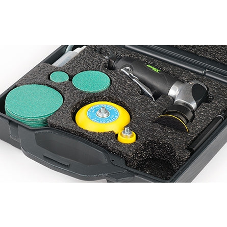 Grex AOS368K 105&deg; Angle Pneumatic Random Orbital Sander Kit