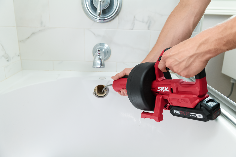 SKIL AU0225D-12 MULTIVOLT Power Snake Drain Cleaner 20V Kit