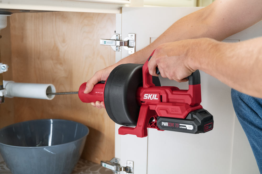 SKIL AU0225D-12 MULTIVOLT Power Snake Drain Cleaner 20V Kit