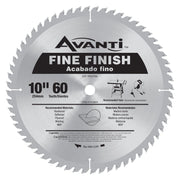 Avanti A1060X 10 in. x 60-Tooth  Fine Finish Saw Blade